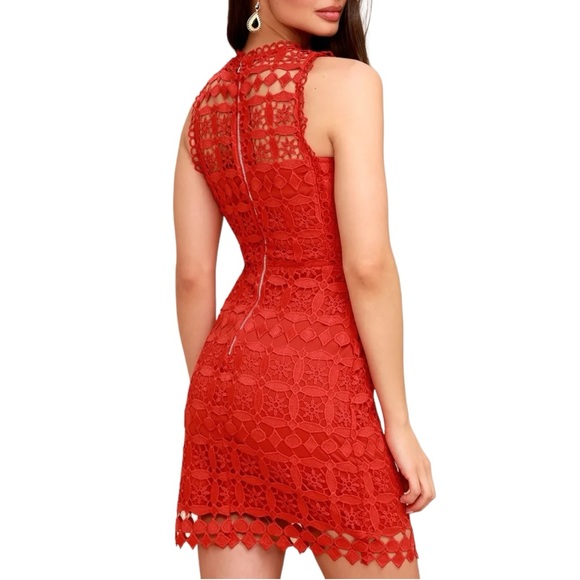 Lulu’s Pay Tribute Crochet Lace Mini Dress - Picture 3 of 10